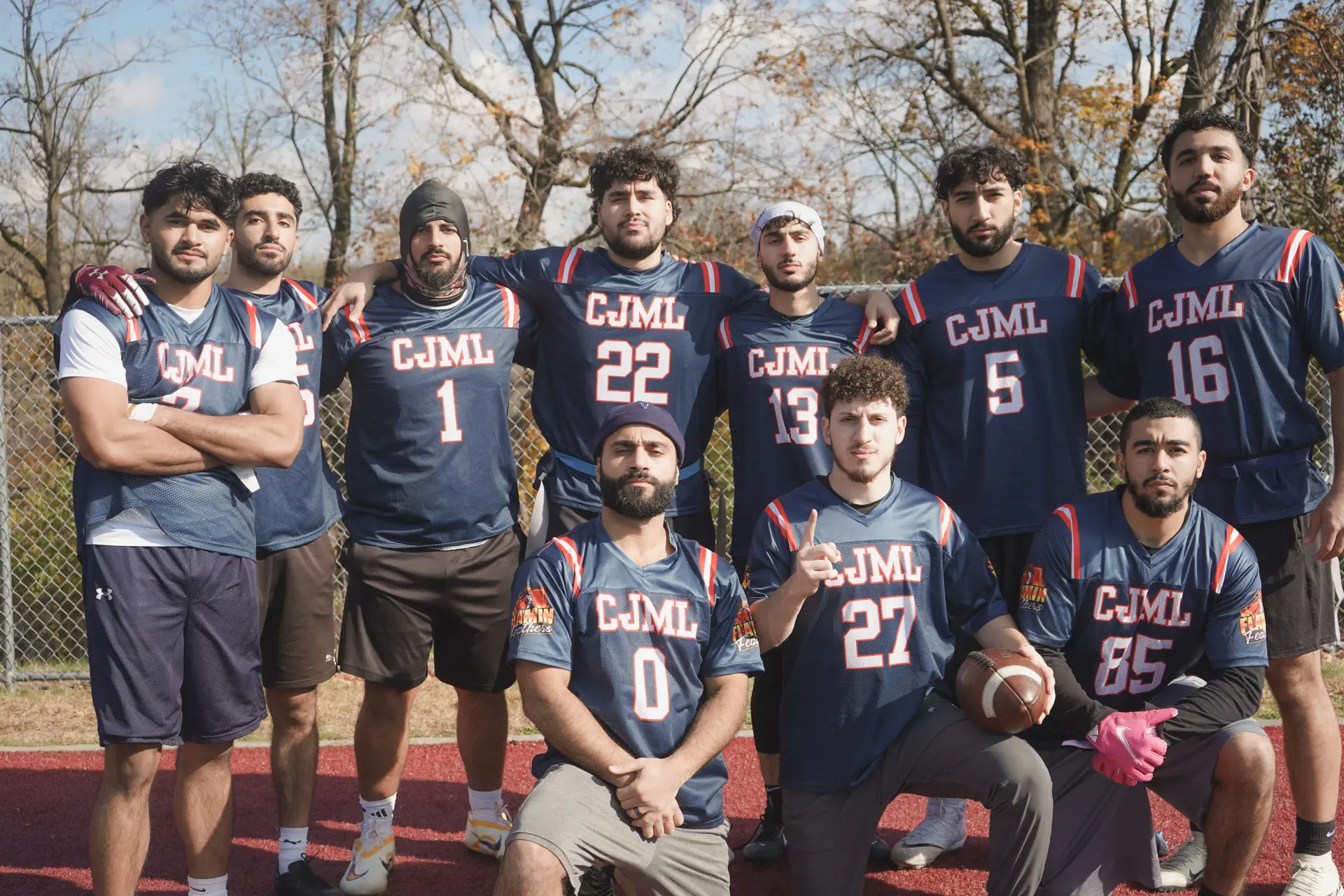 A DMV ML team together on the field