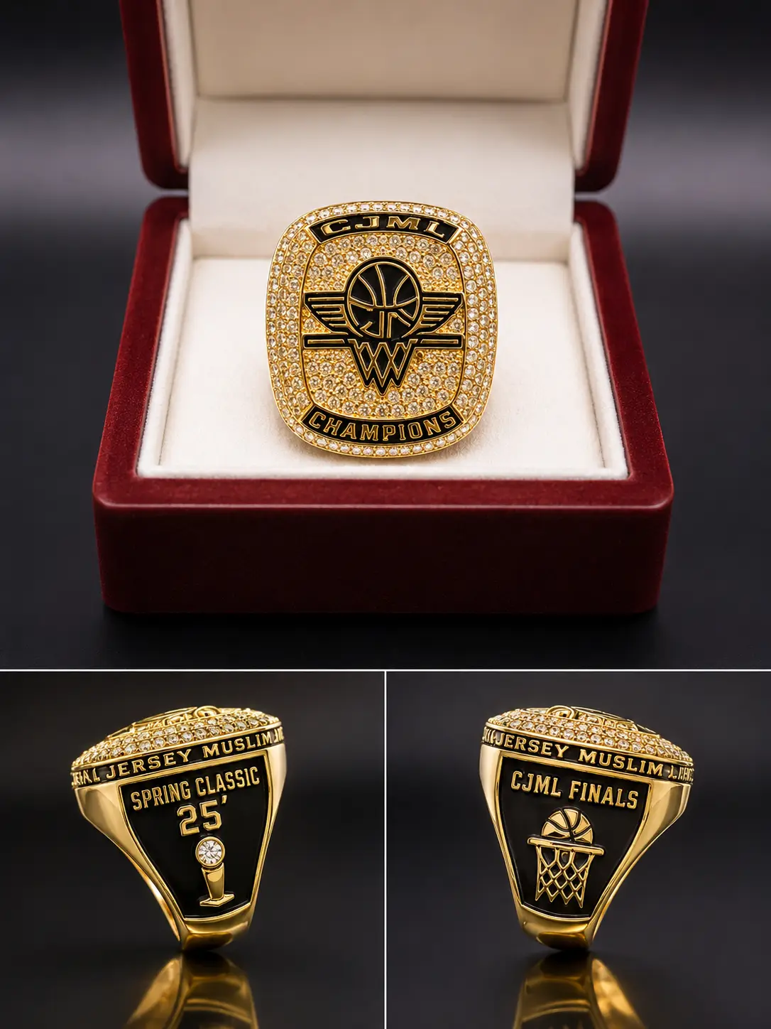A CJML championship ring — the reward for winning it all